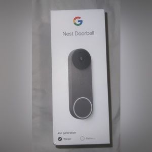 Google Nest Doorbell - (Wired, 2nd Gen) - Video Security Camera - Ash